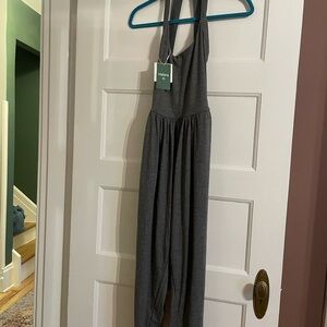 HALARA Charcoal Halter Jumpsuit